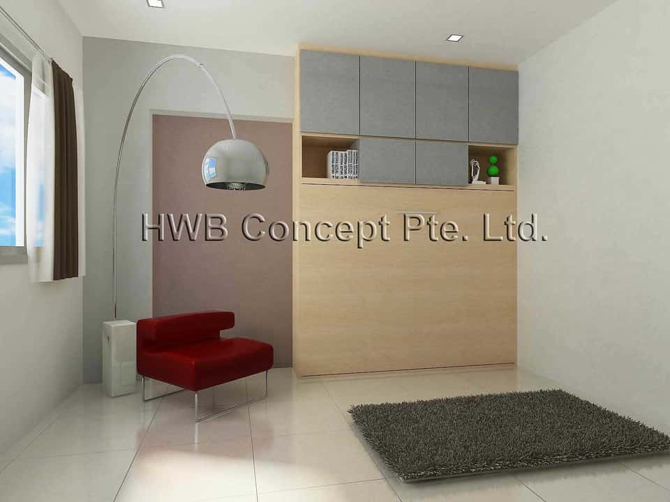 Double Level Hidden Bed Closed - In The Day Double Level Hidden Bed Closed - In The Day
